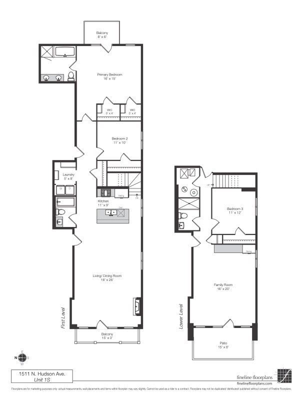 1511 N Hudson Avenue Unit: 1S