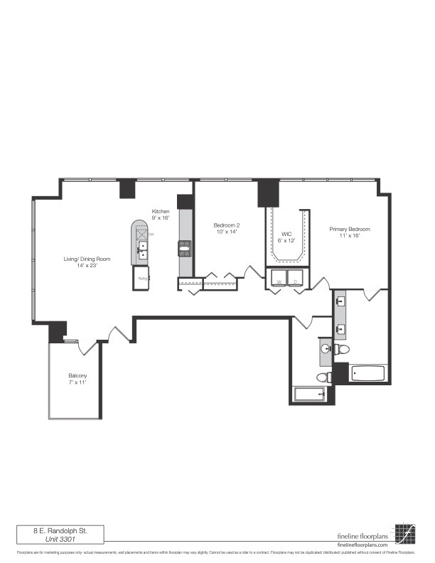 8 E Randolph Street Unit: 3301