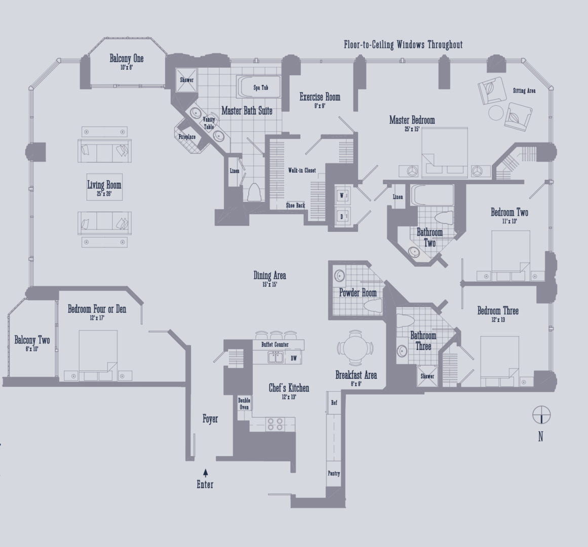 21 E Huron Street Unit: 2803