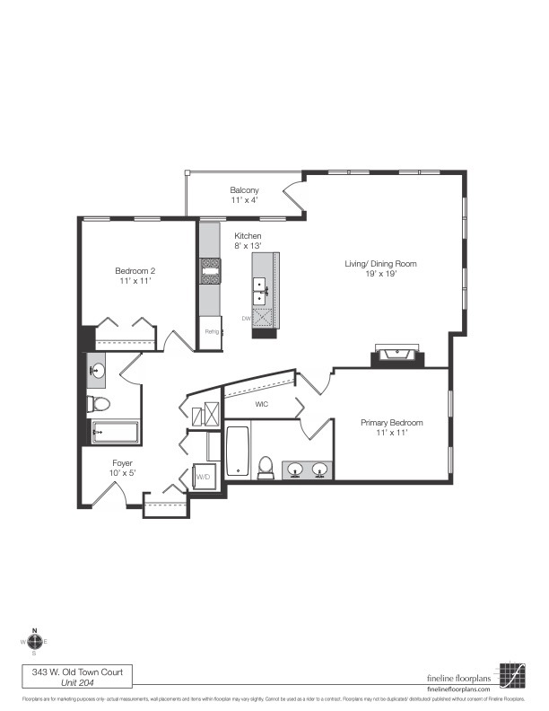 343 W Old Town Court Unit: 204