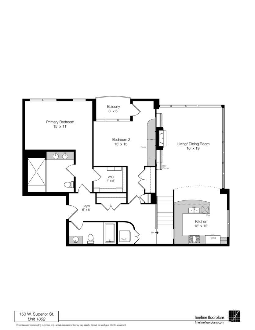 150 W Superior Street Unit: 1002