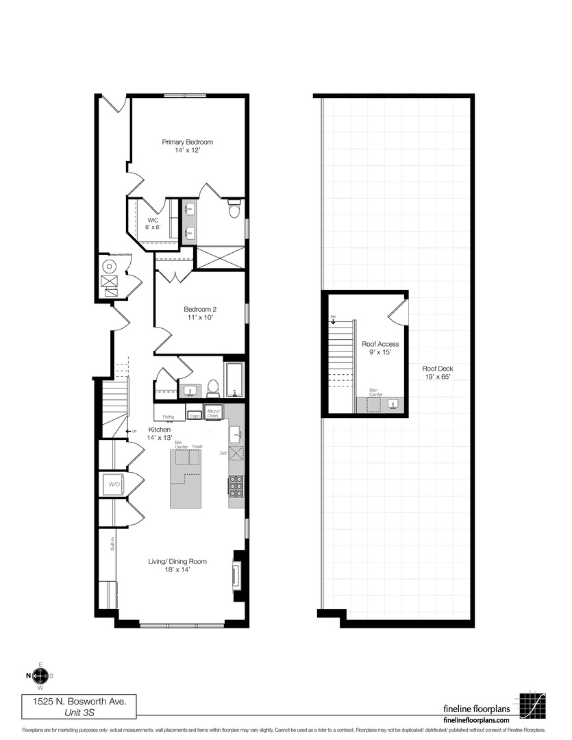 1525 N Bosworth Avenue Unit: 3S