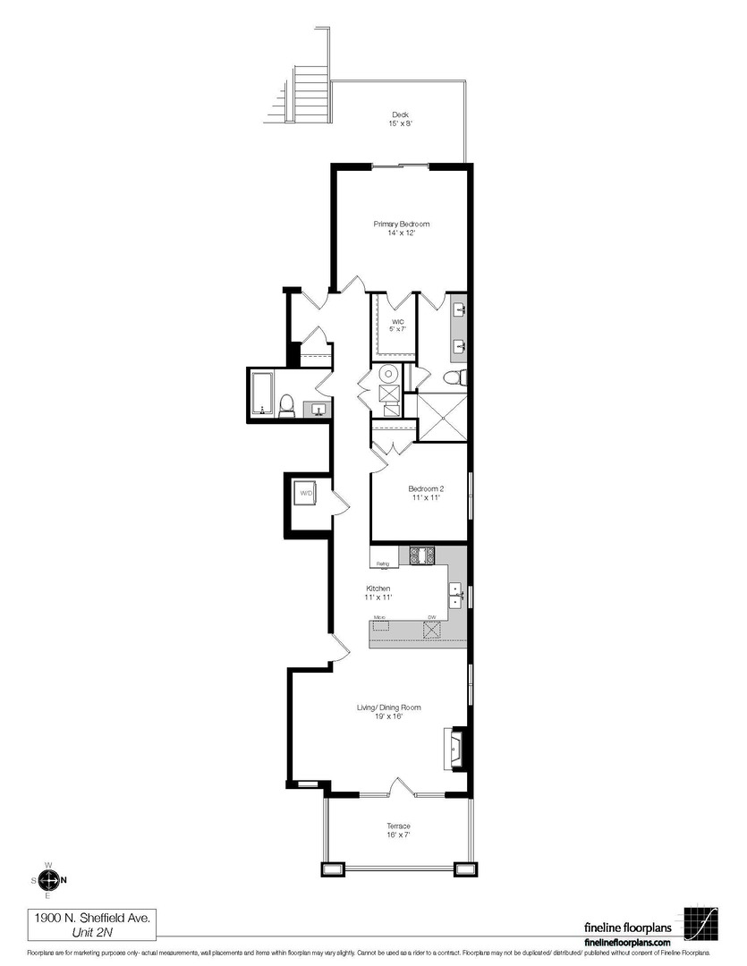 1900 N Sheffield Avenue Unit: 2N