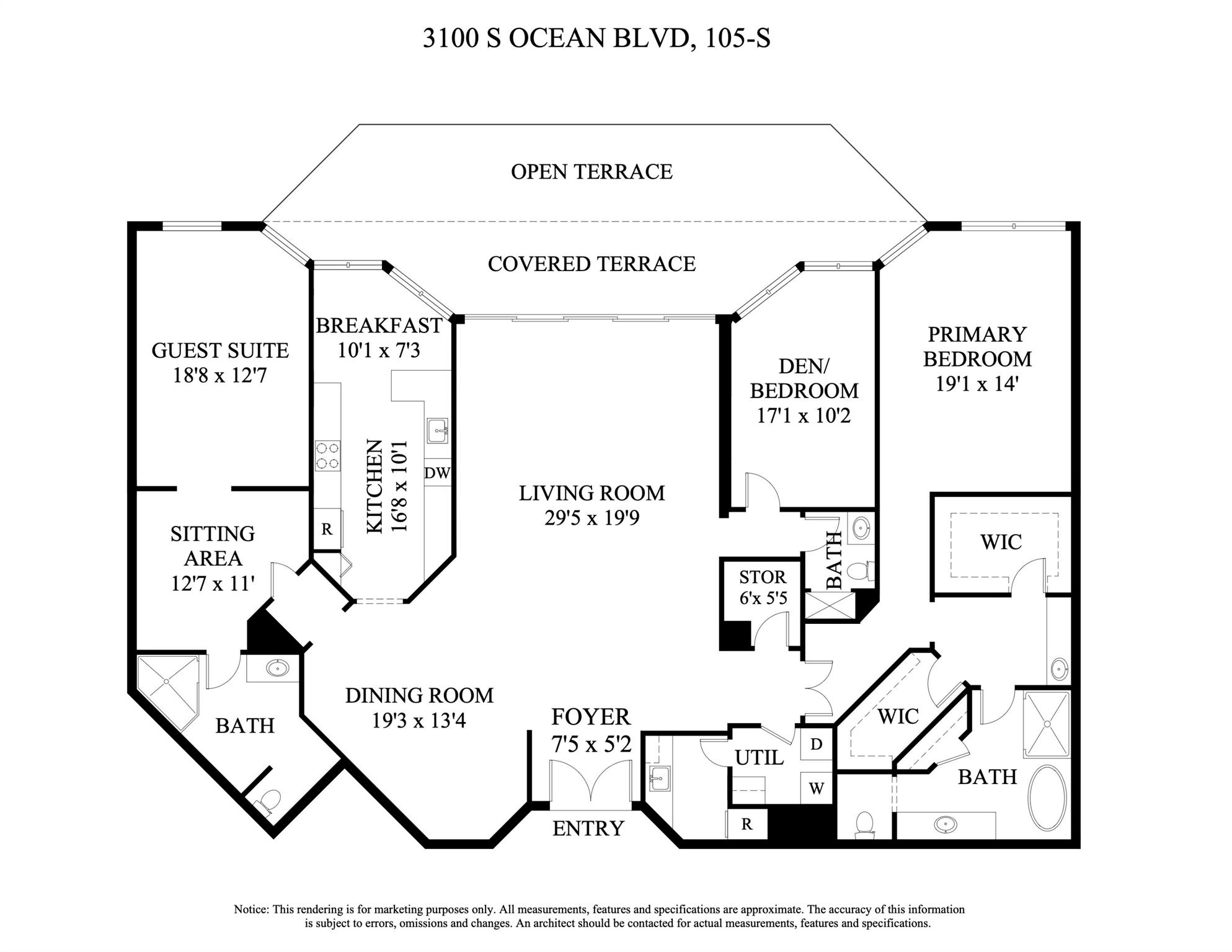 3100 S Ocean Boulevard 105s