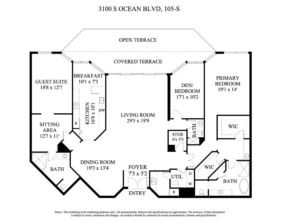 3100 S Ocean Boulevard 105s