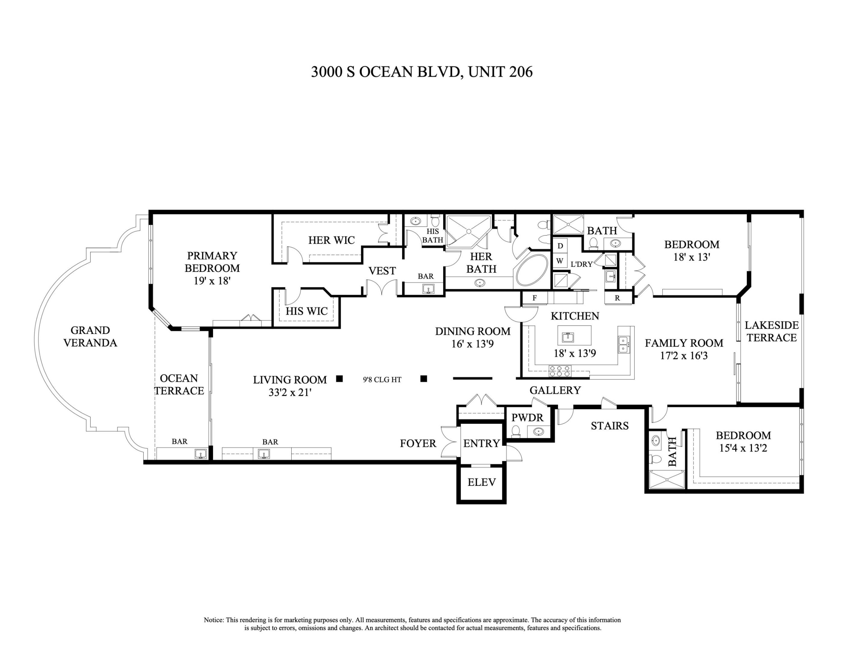 3000 S Ocean Boulevard 206