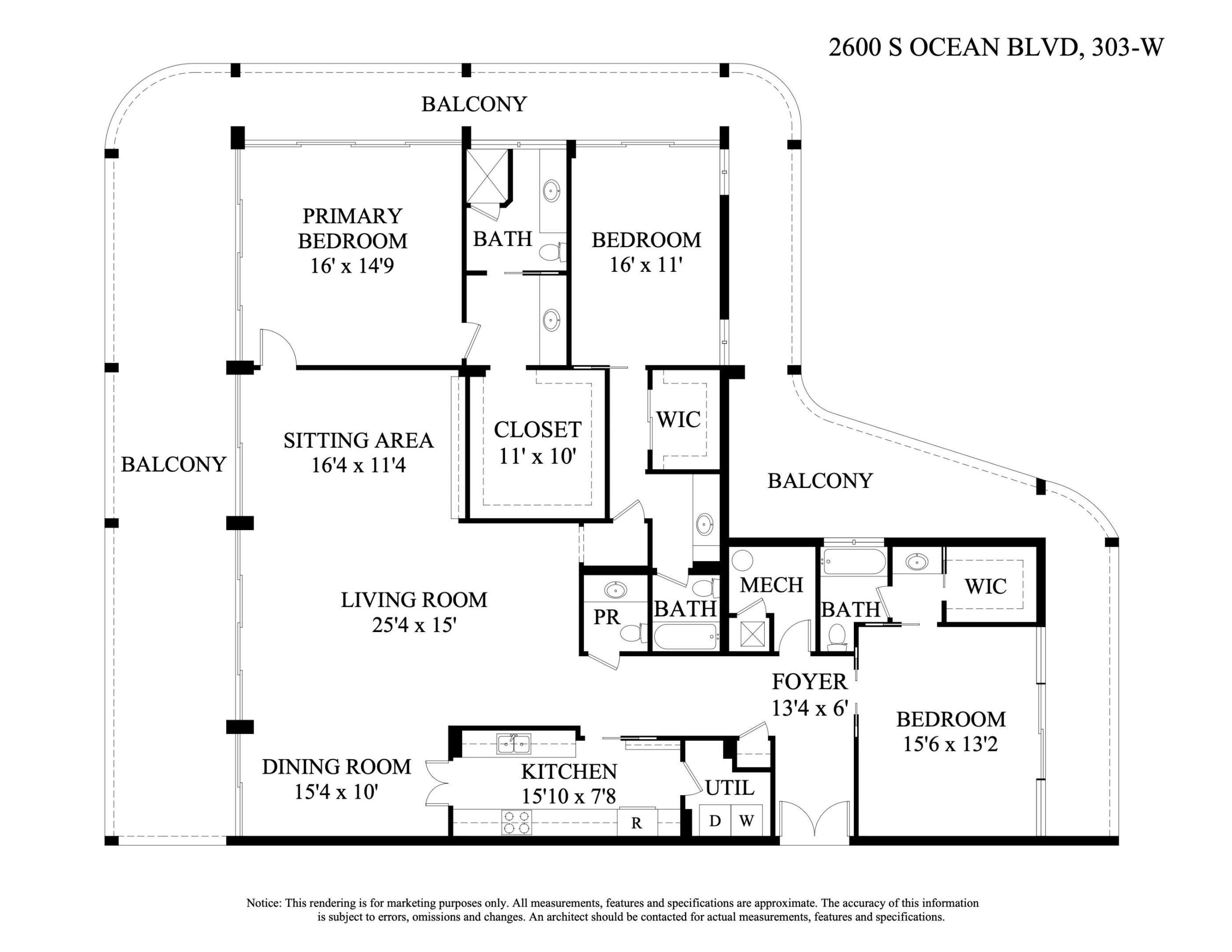 2600 S Ocean Boulevard 303w