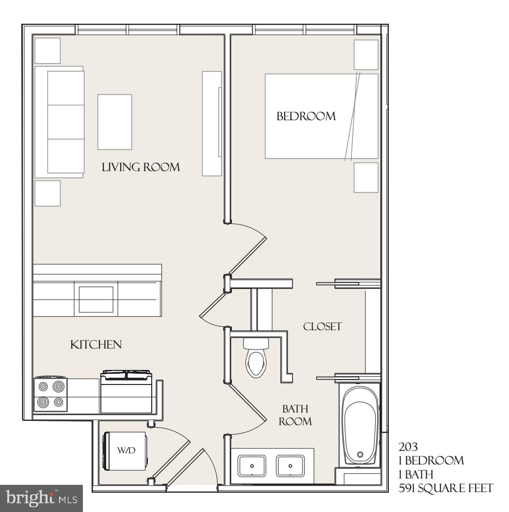 15 W Girard #203