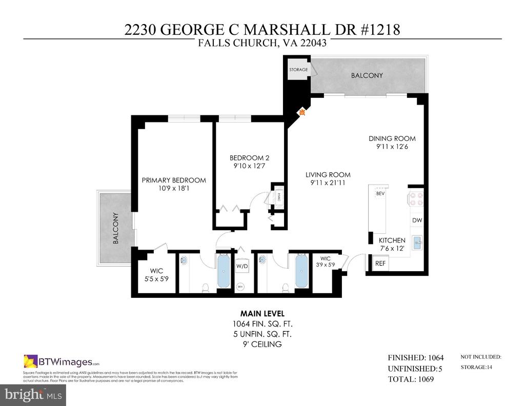 2230 GEORGE C MARSHALL DRIVE Unit: 1218