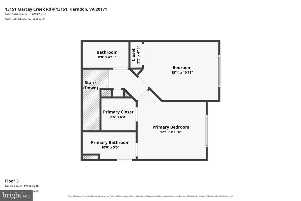 13151 MARCEY CREEK ROAD Unit: 13151