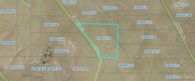 Parcel map highlighting a property along Santee Trail among neighboring labeled parcels.