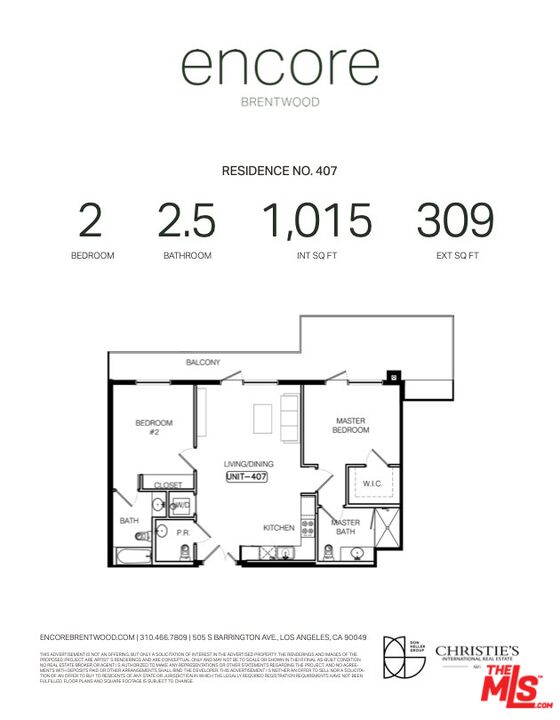 505 S Barrington Ave Unit: 405