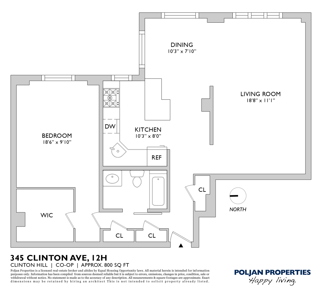 345 CLINTON Avenue 12H