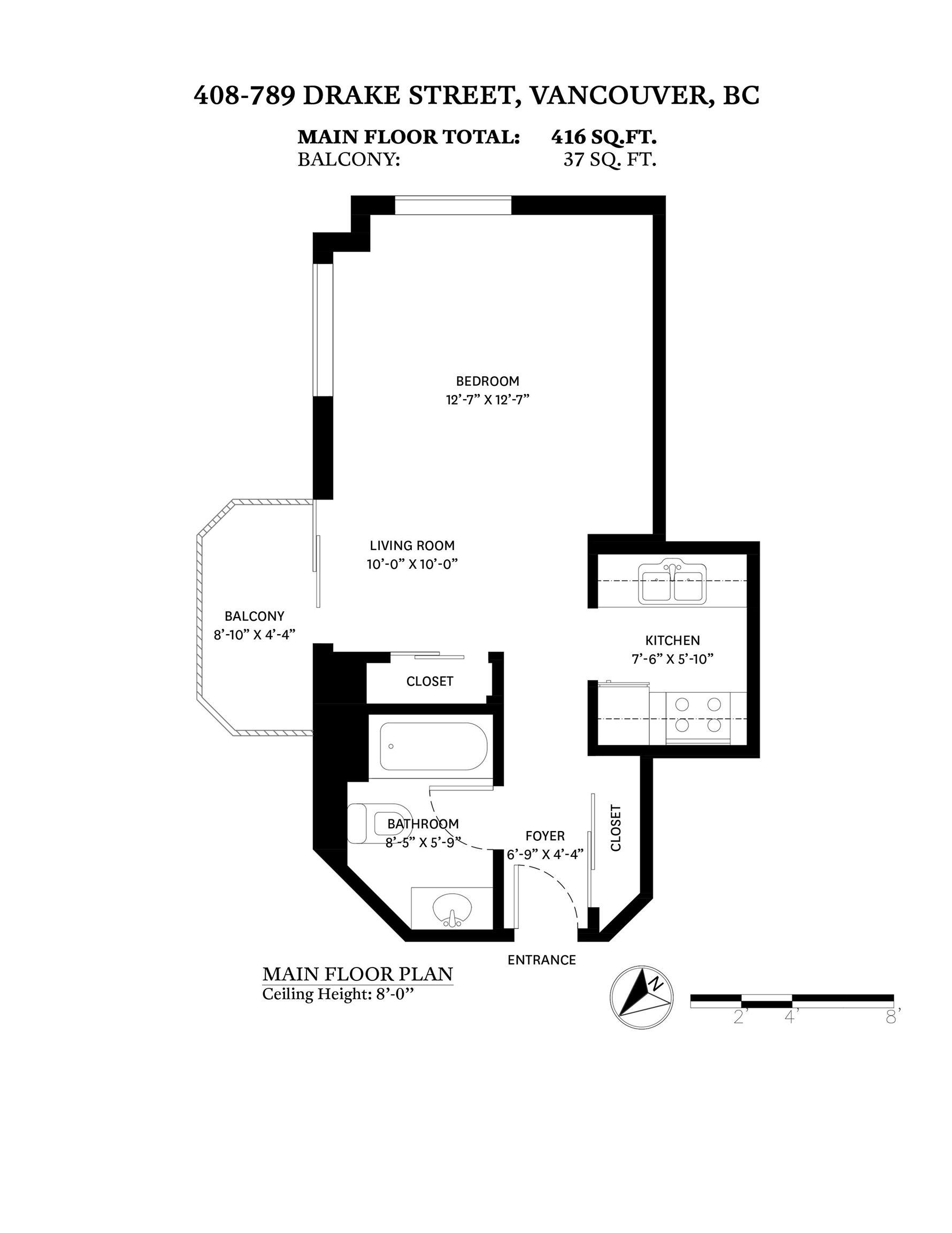 408-789 Drake Street Unit: 408