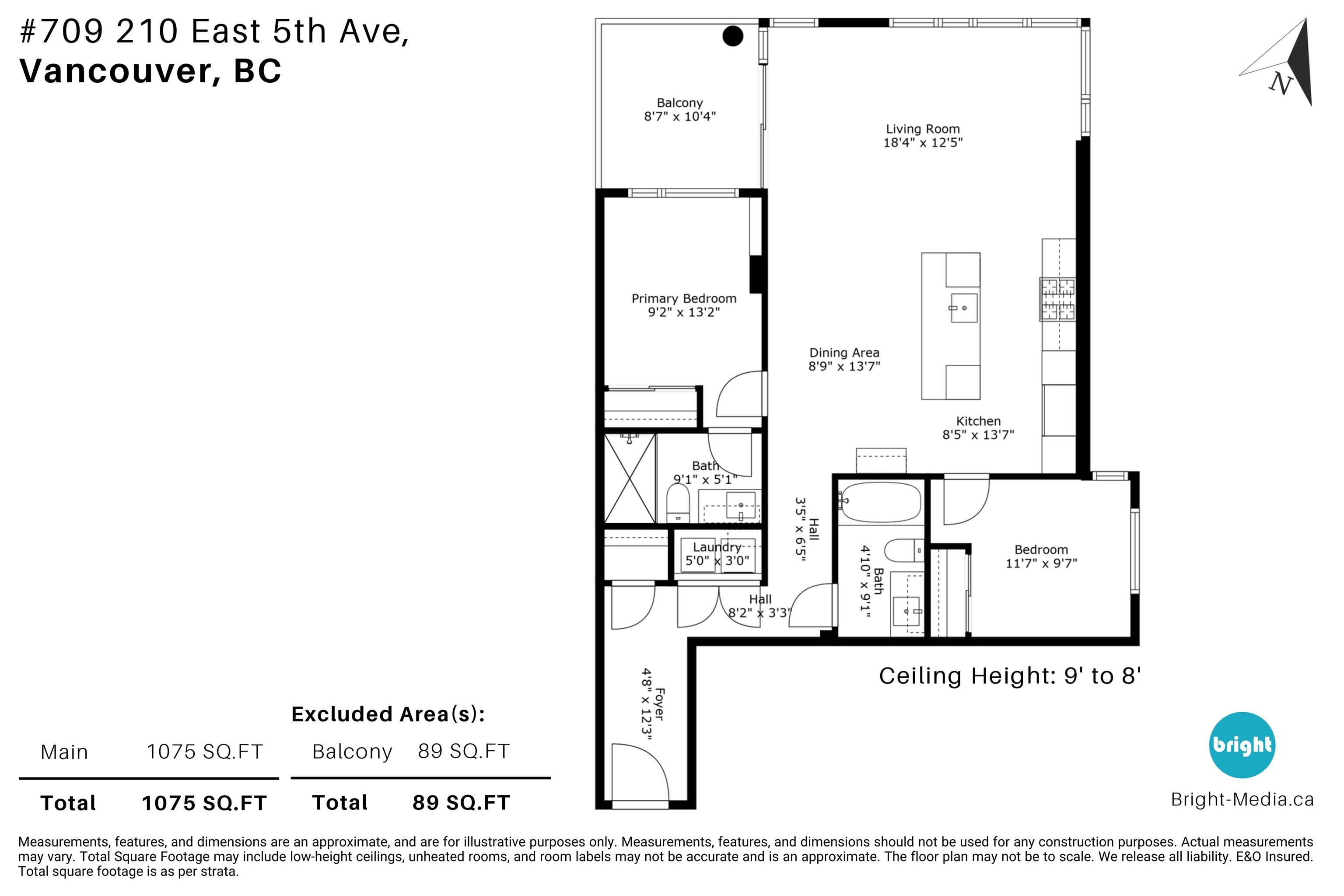 709 210 E 5TH AVENUE Unit: 709