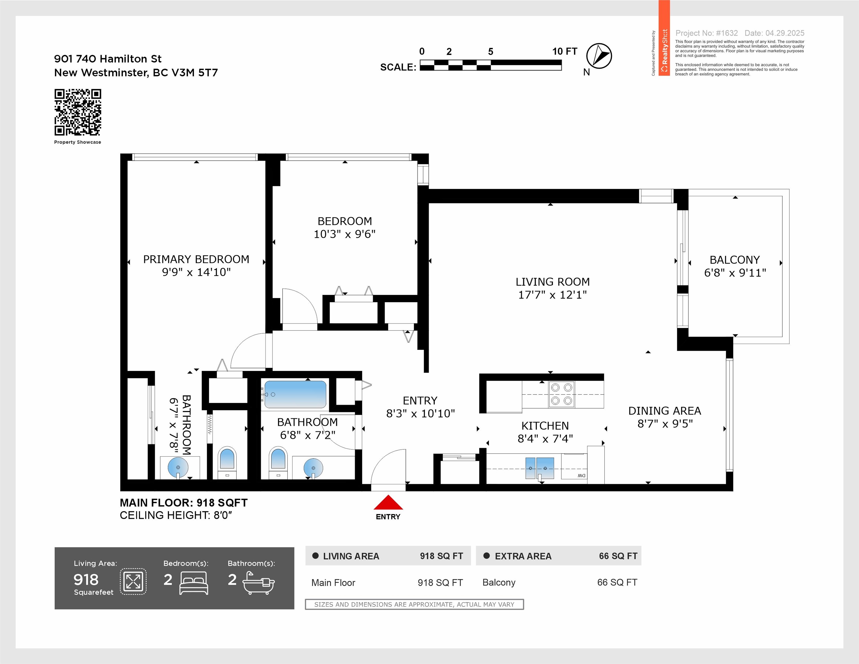 901 740 HAMILTON STREET Unit: 901