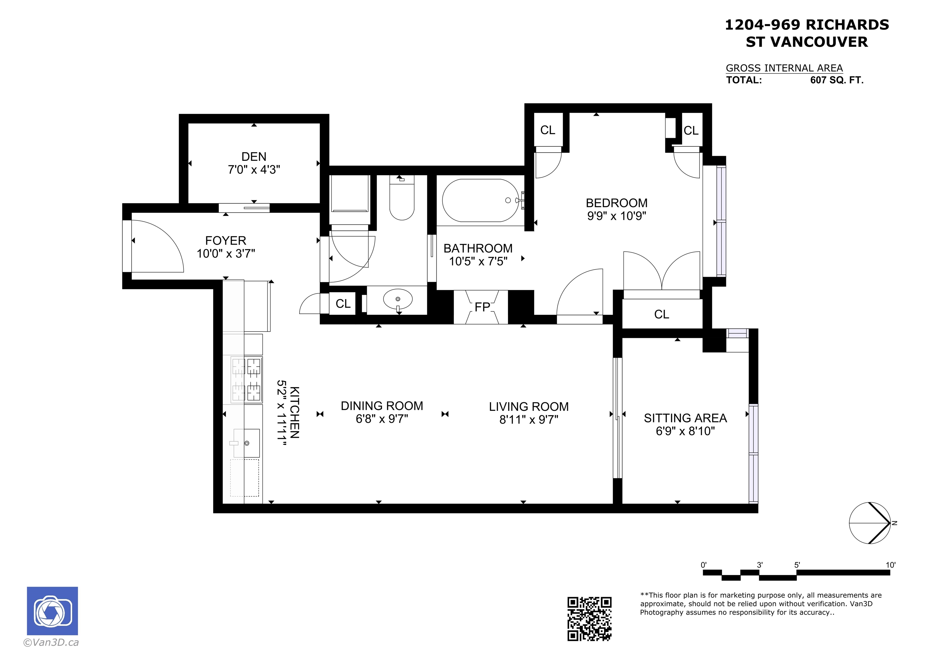 1204 969 RICHARDS STREET Unit: 1204
