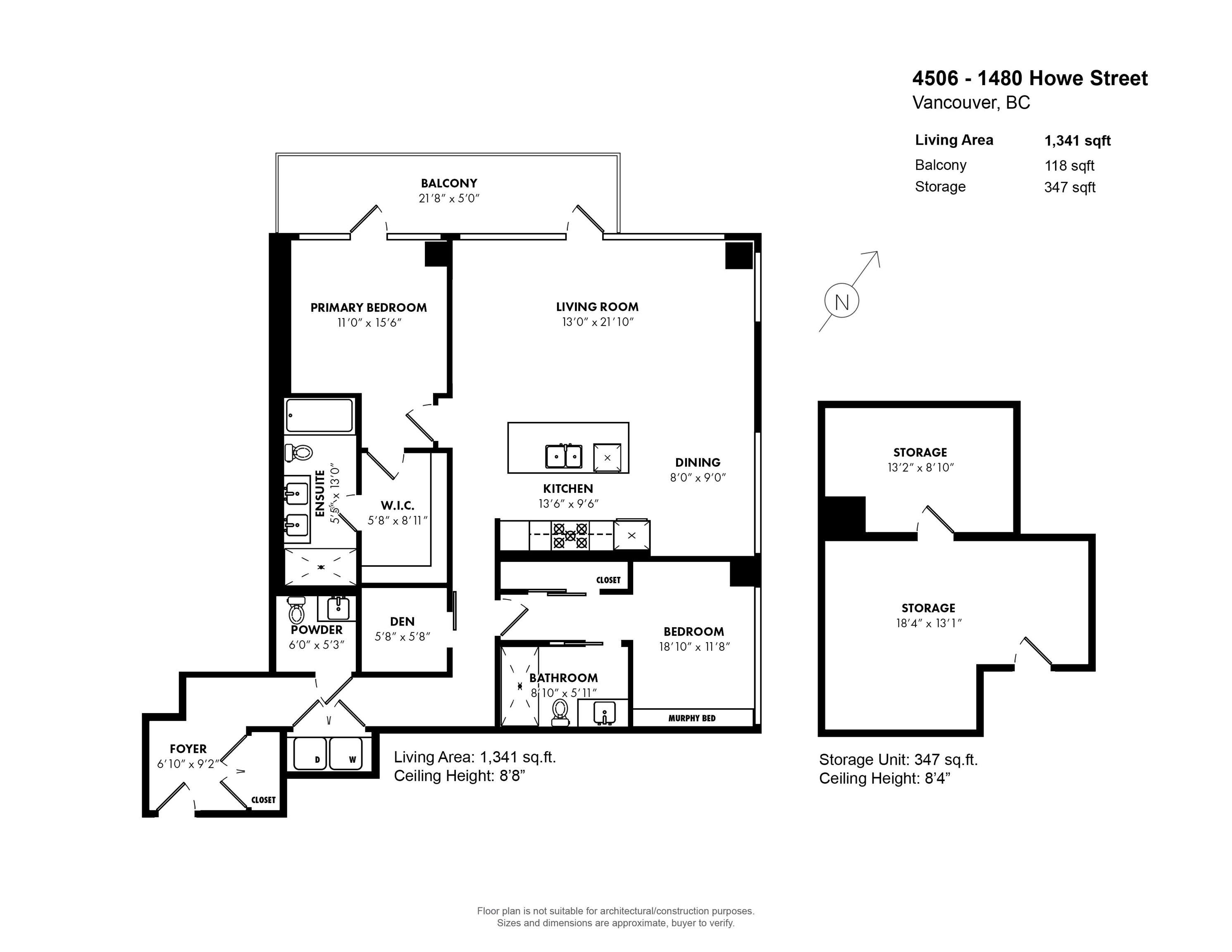 4506 1480 HOWE STREET Unit: 4506