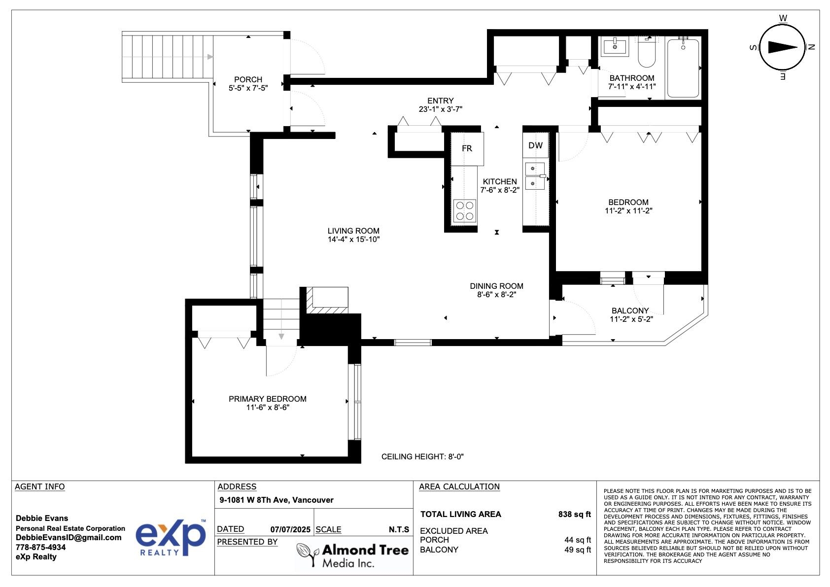 9 1081 W 8TH AVENUE Unit: 9