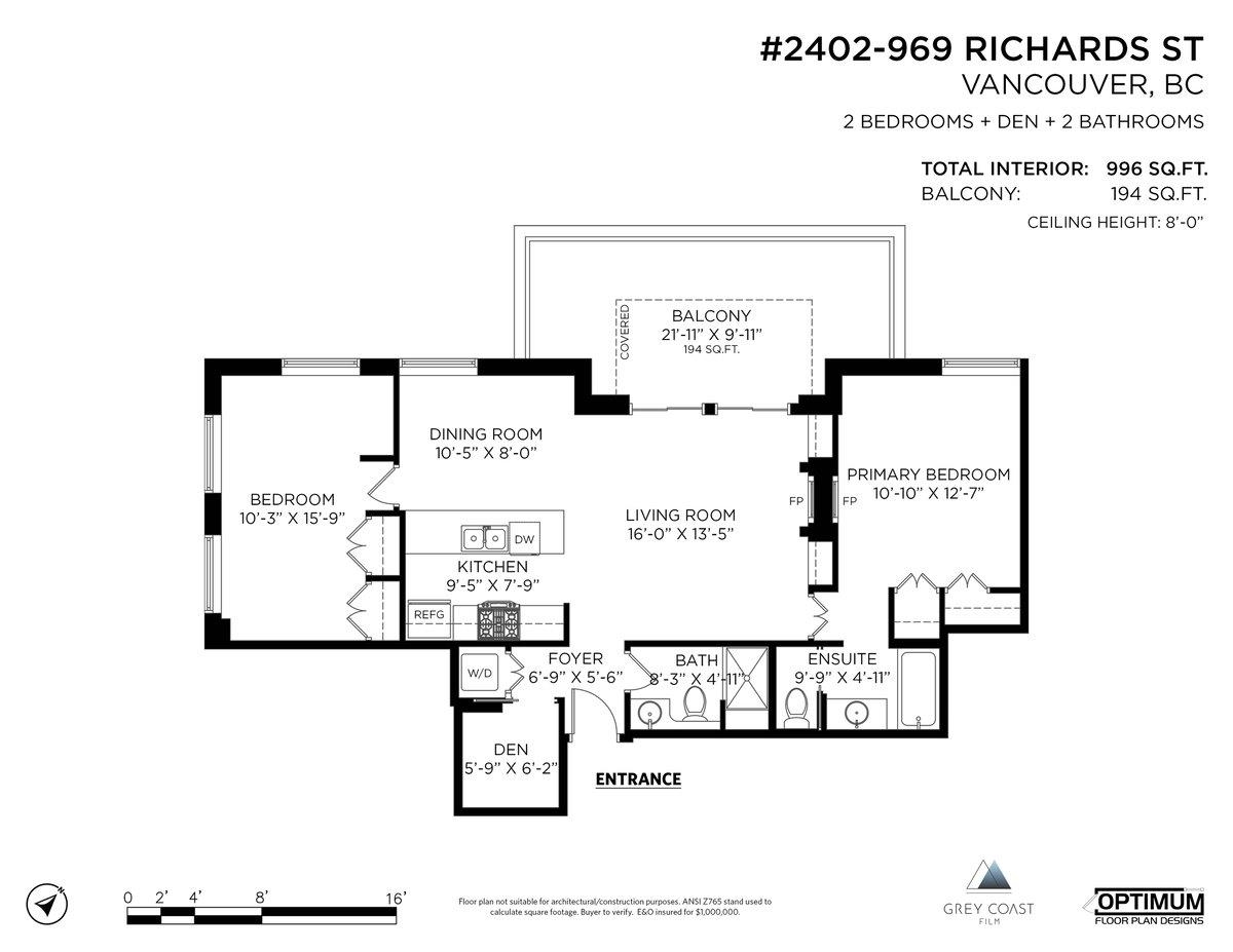 2402 969 RICHARDS STREET Unit: 2402