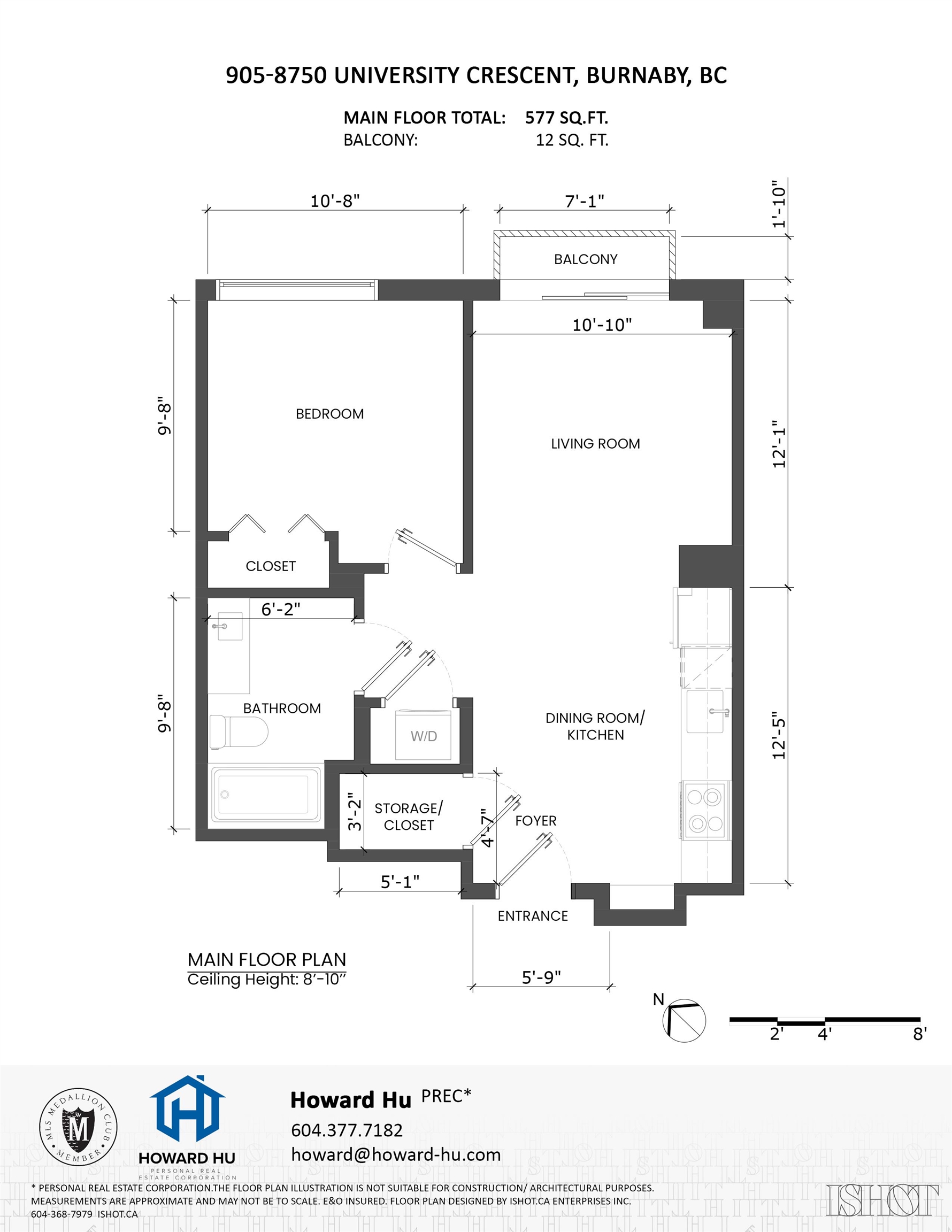 905 8750 UNIVERSITY CRESCENT Unit: 905