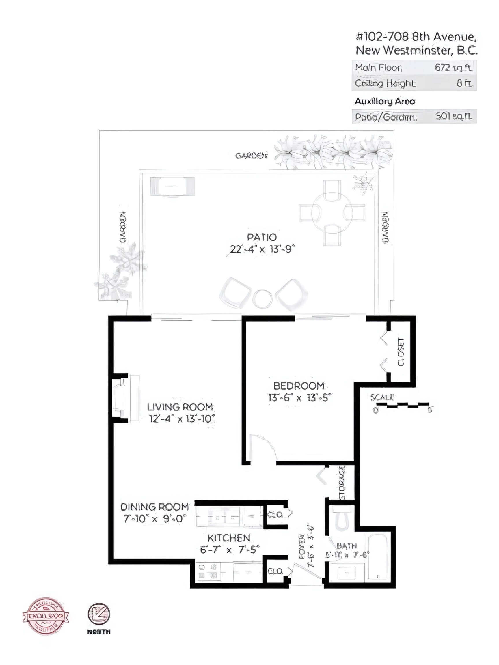102 708 EIGHTH AVENUE Unit: 102