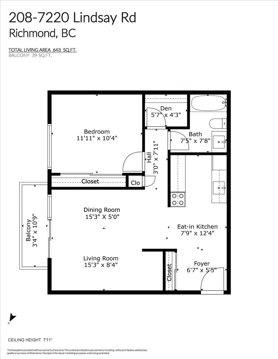 208 7220 LINDSAY ROAD Unit: 208
