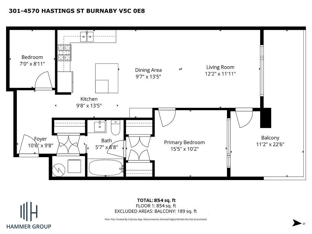 301 4570 HASTINGS STREET Unit: 301