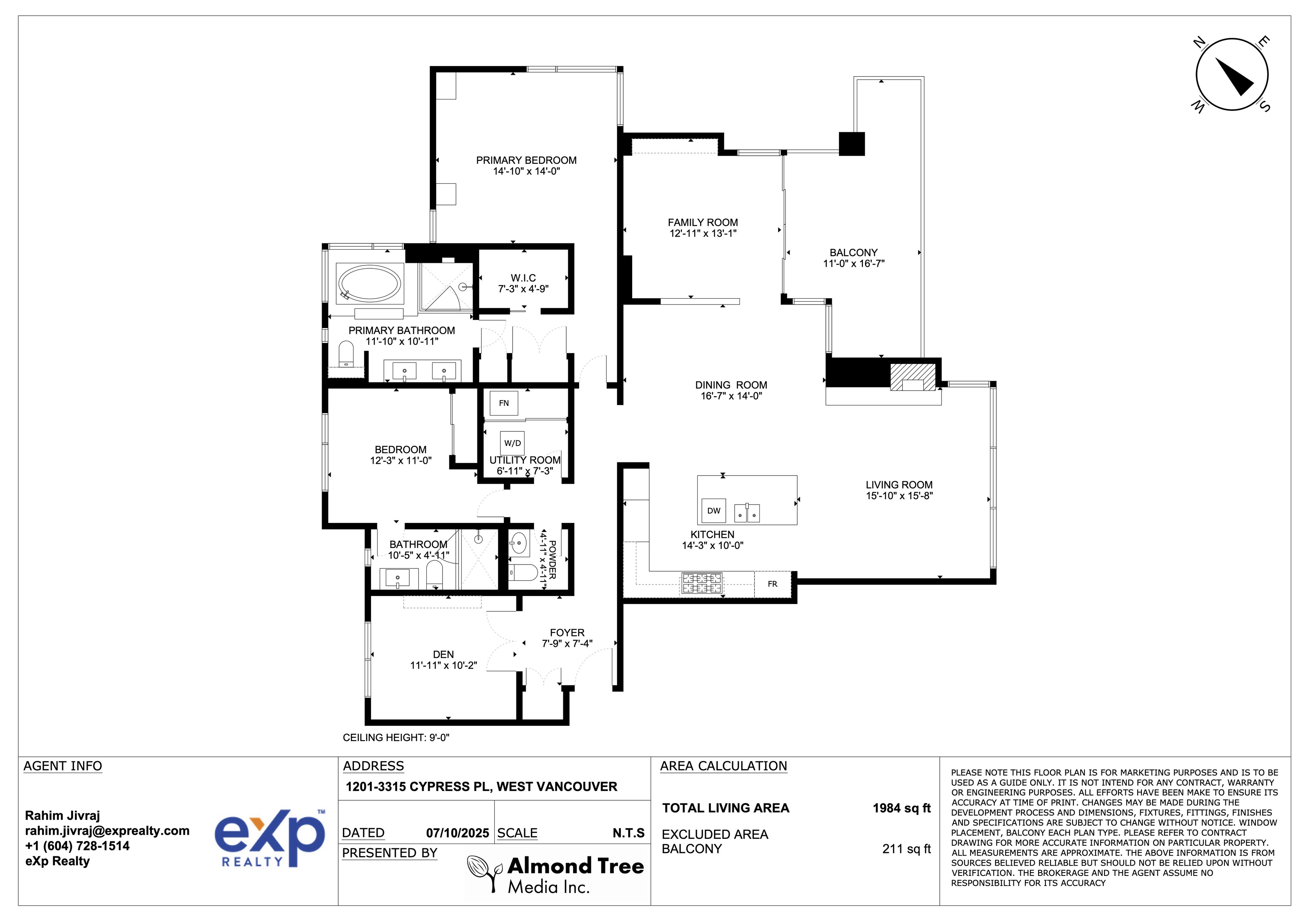 1201 3315 CYPRESS PLACE Unit: 1201
