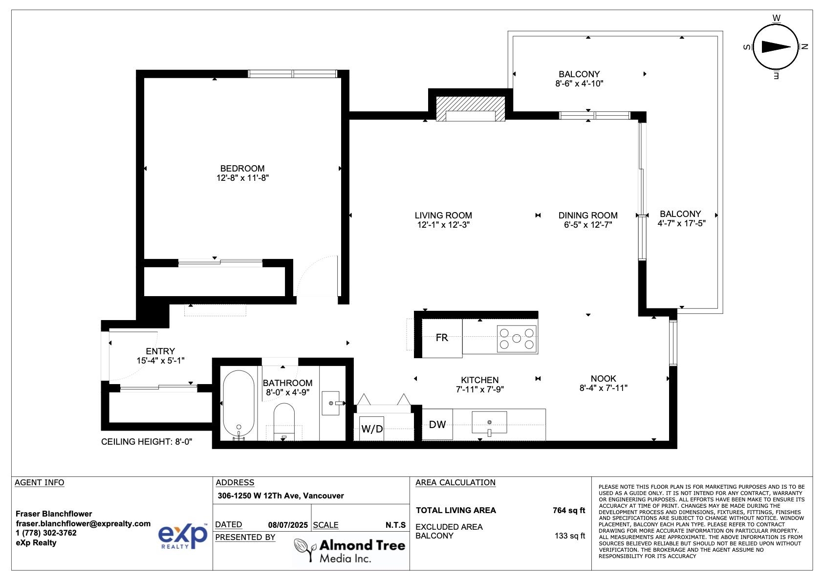 306 1250 W 12TH AVENUE Unit: 306