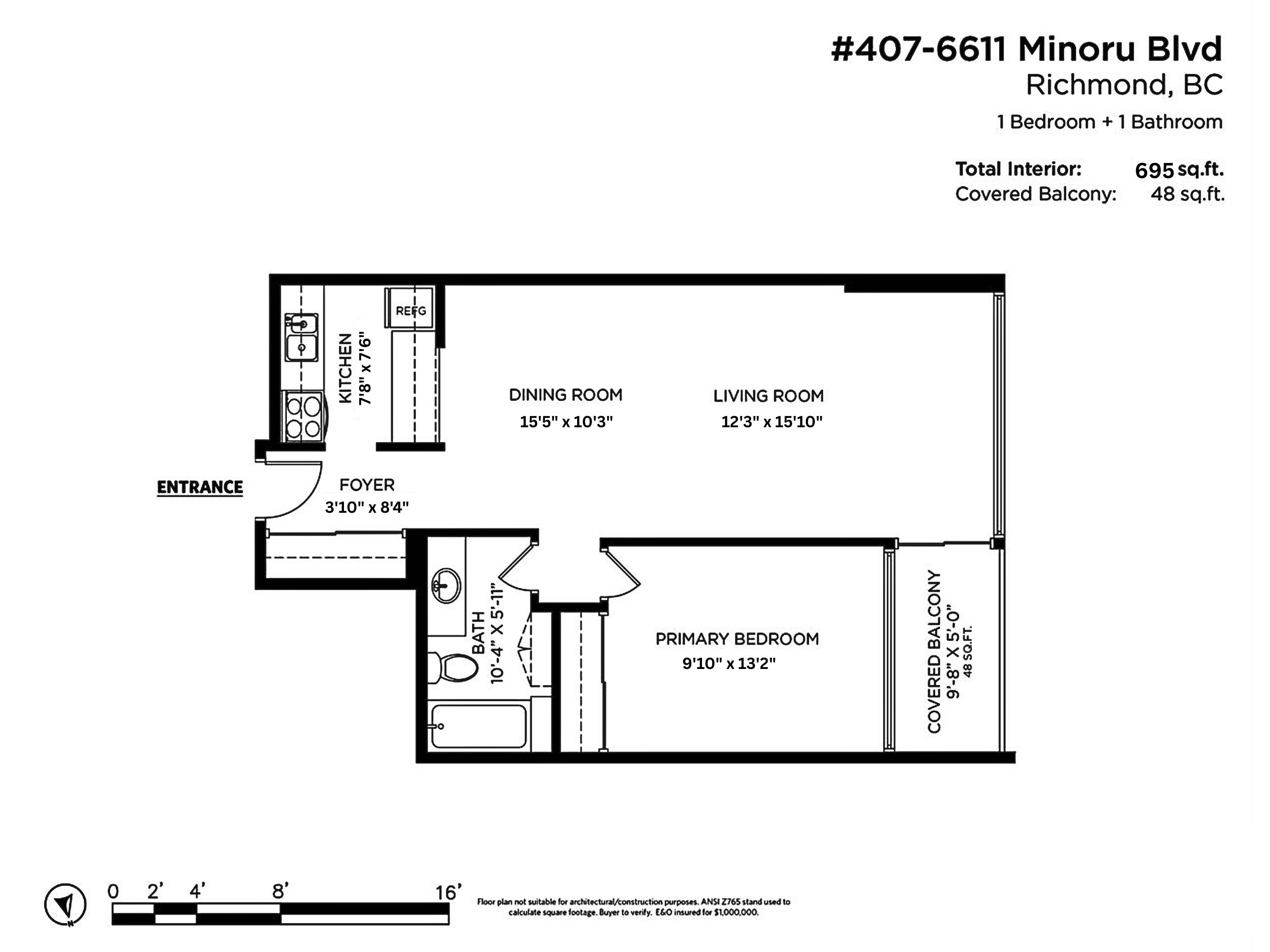 407 6611 MINORU BOULEVARD, Richmond Unit: 407