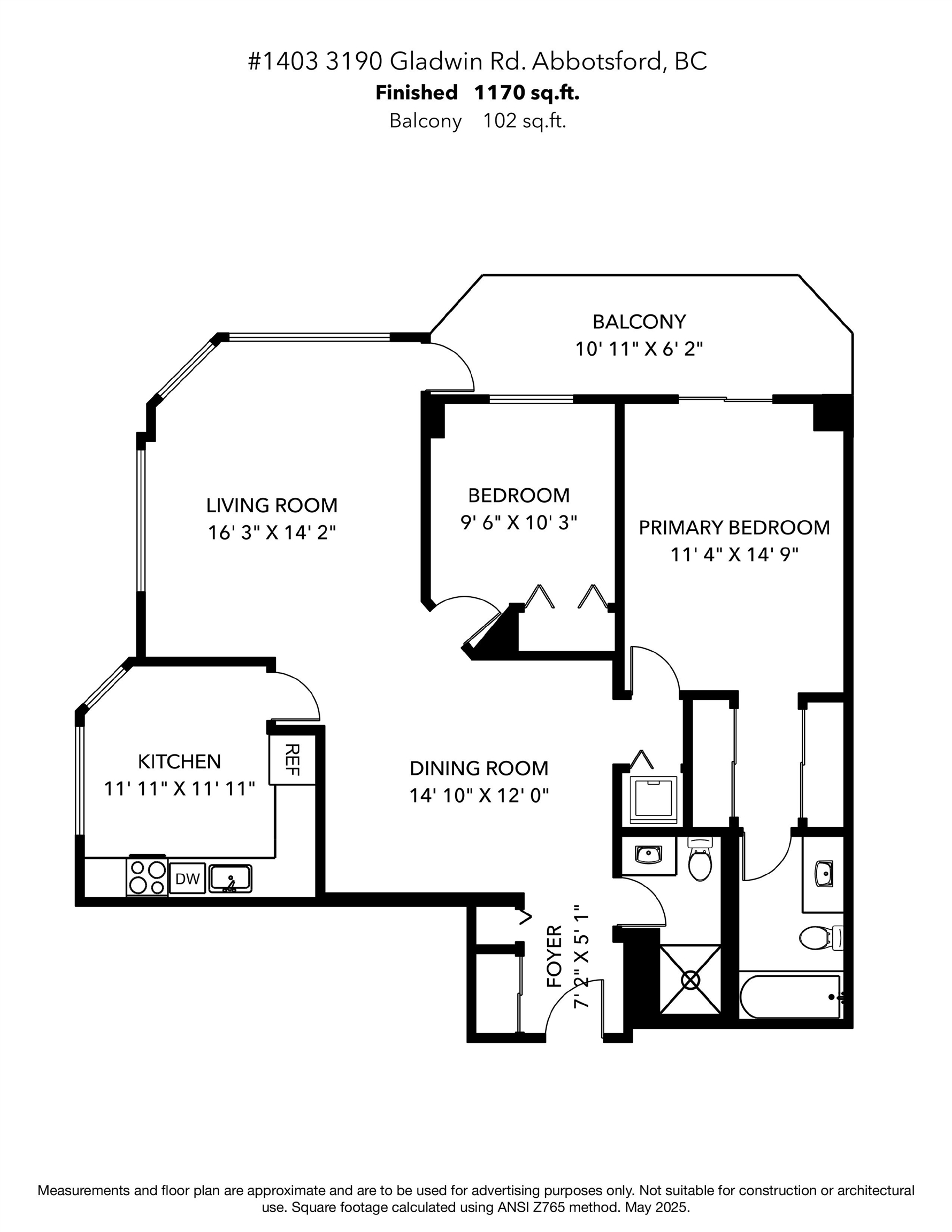 1403 3190 GLADWIN ROAD Unit: 1403