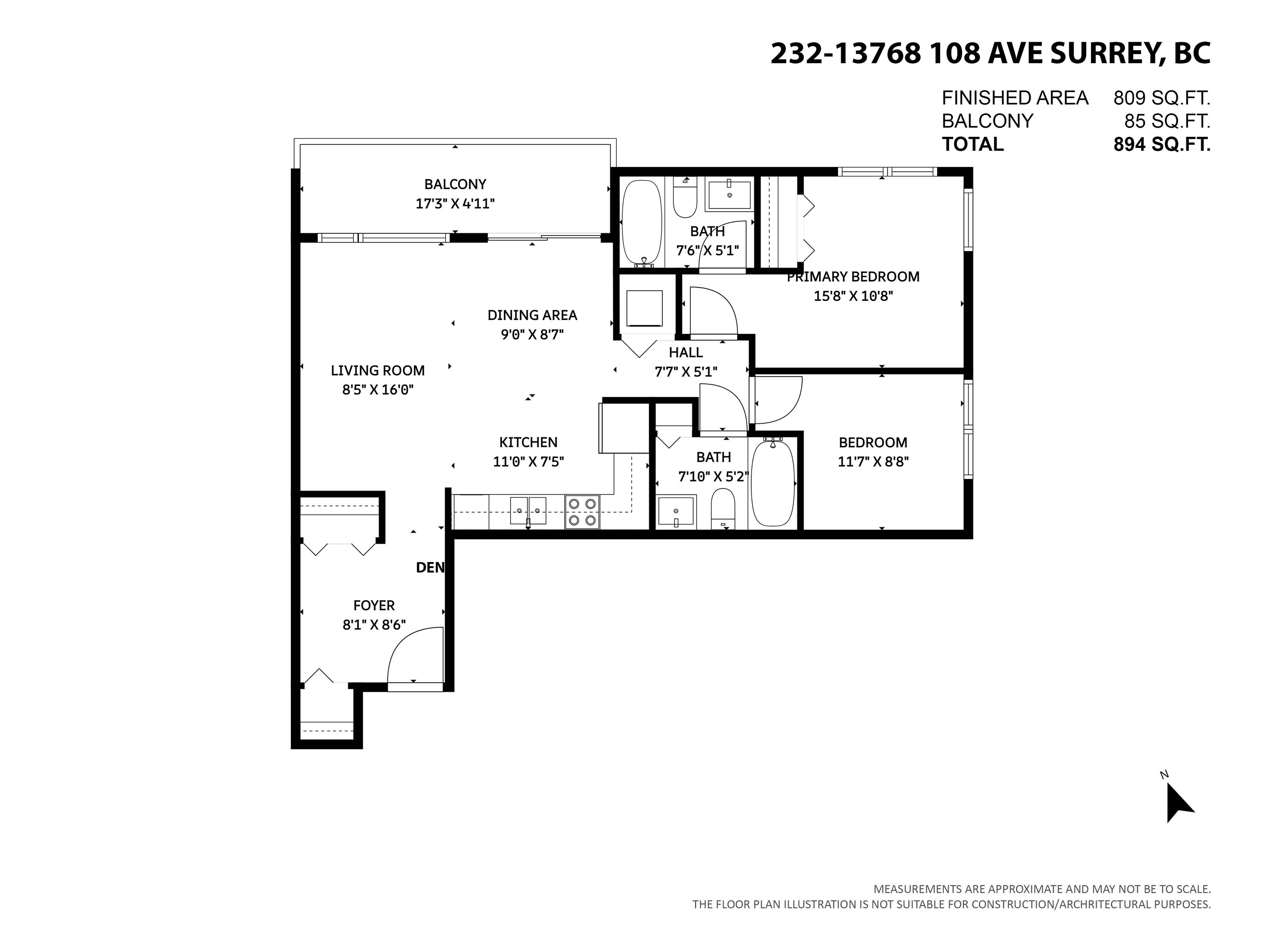 232 13768 108 AVENUE Unit: 232