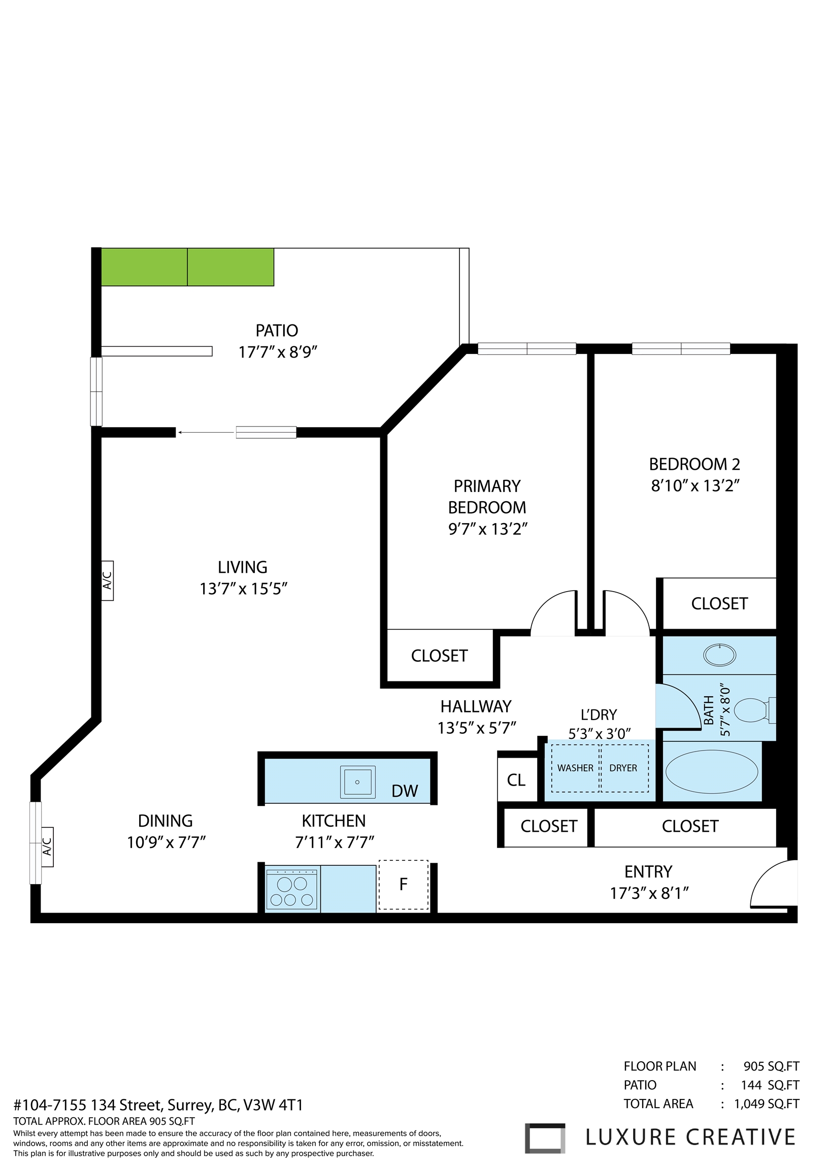 104 7155 134 STREET Unit: 104