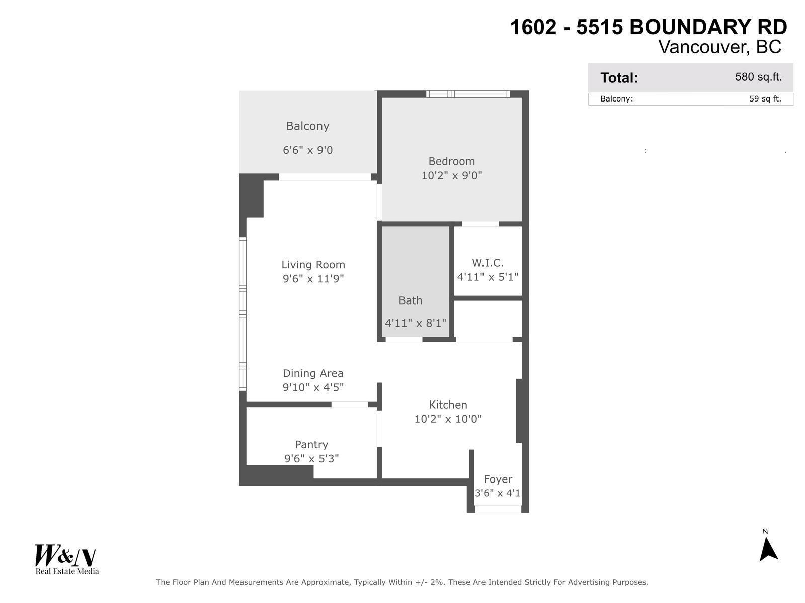 1602 5515 BOUNDARY ROAD Unit: 1602