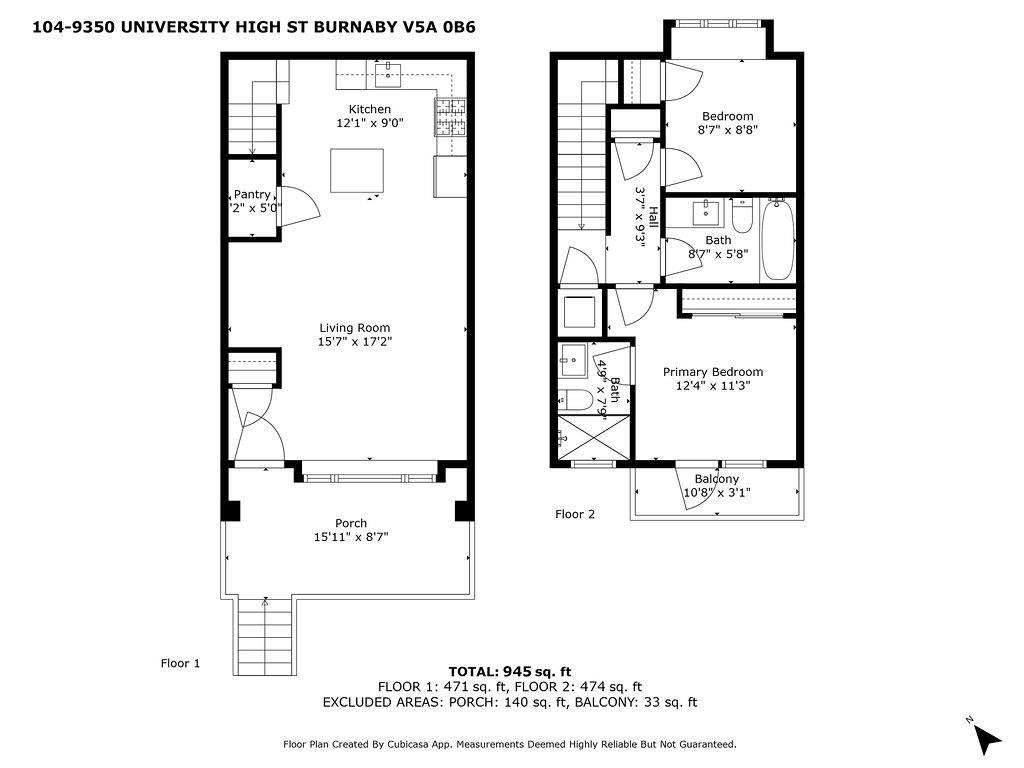 104 9350 UNIVERSITY HIGH STREET Unit: 104