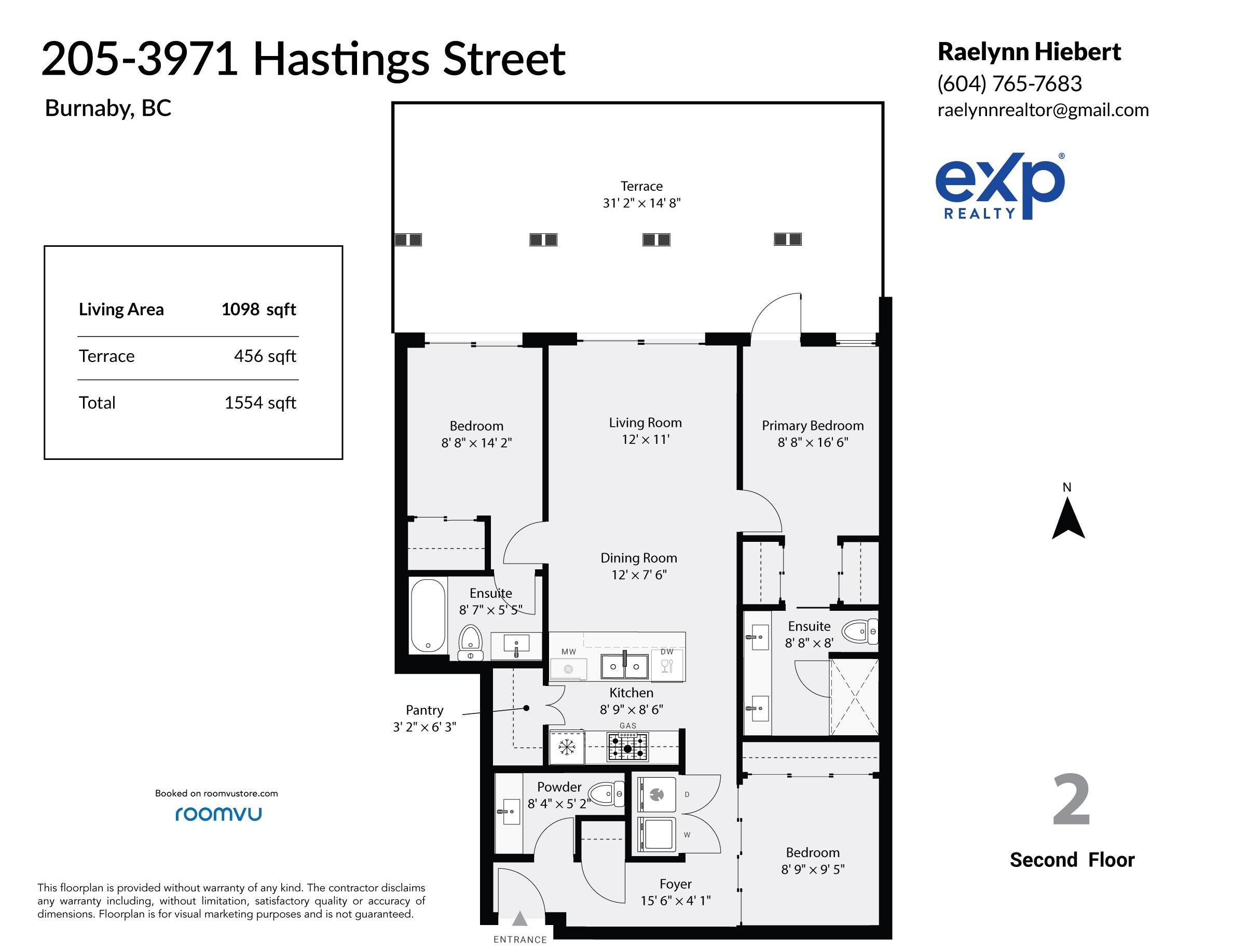 205 3971 HASTINGS STREET Unit: 205