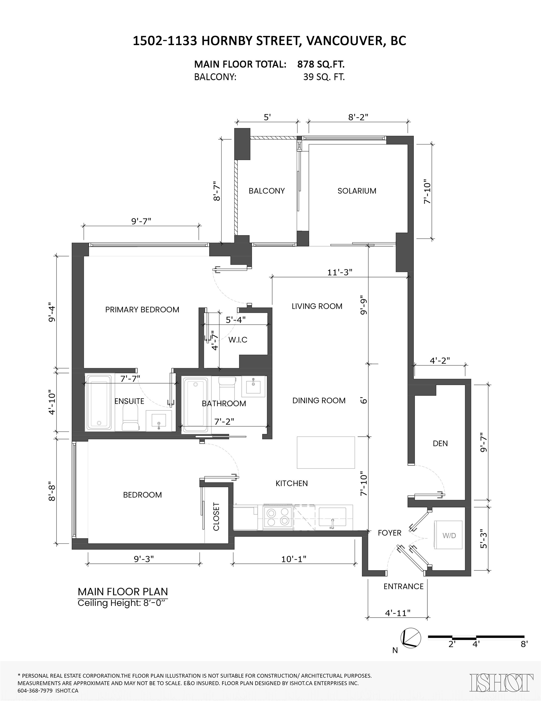 1502 1133 HORNBY STREET Unit: 1502