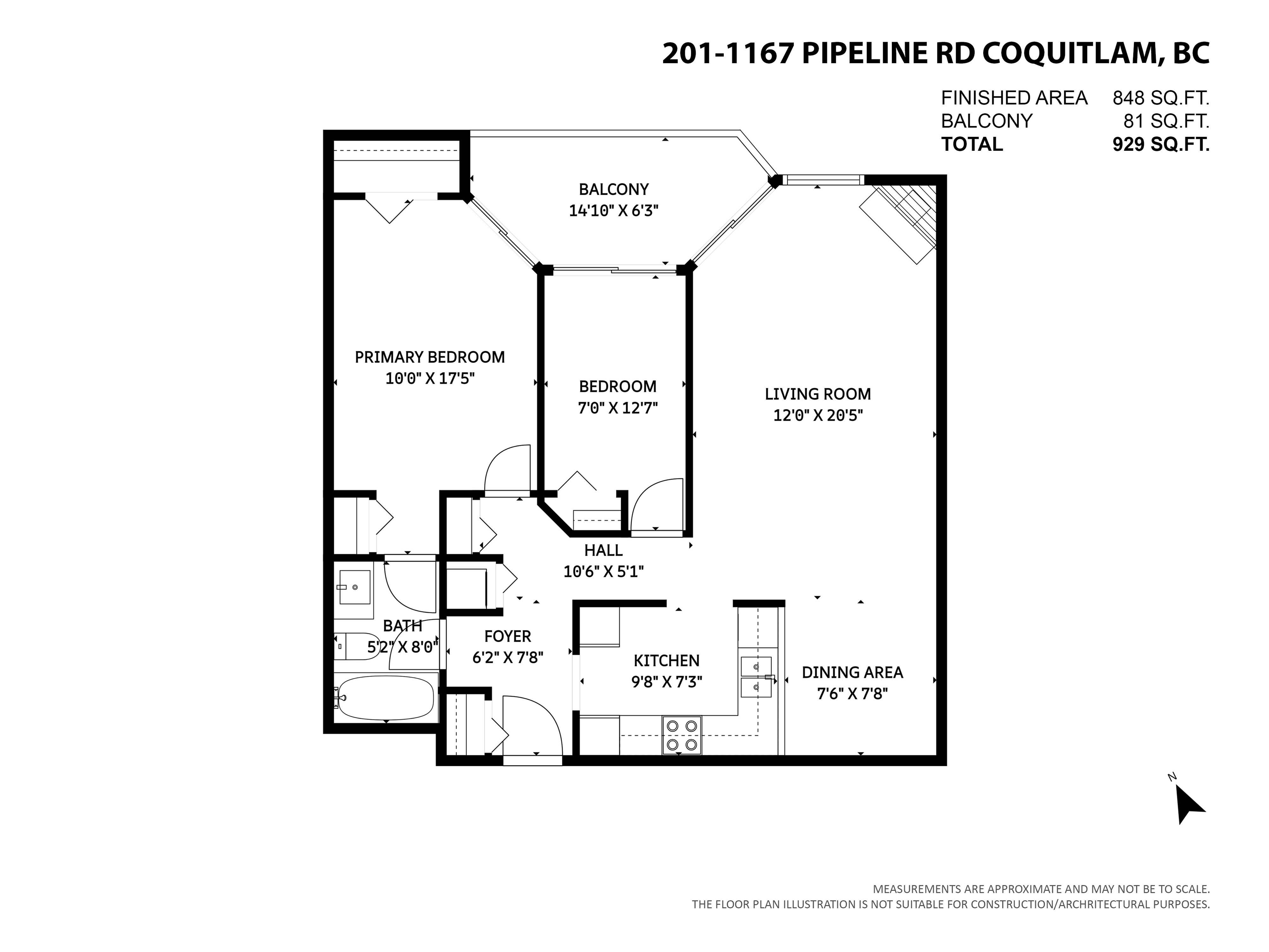 201 1167 PIPELINE ROAD Unit: 201