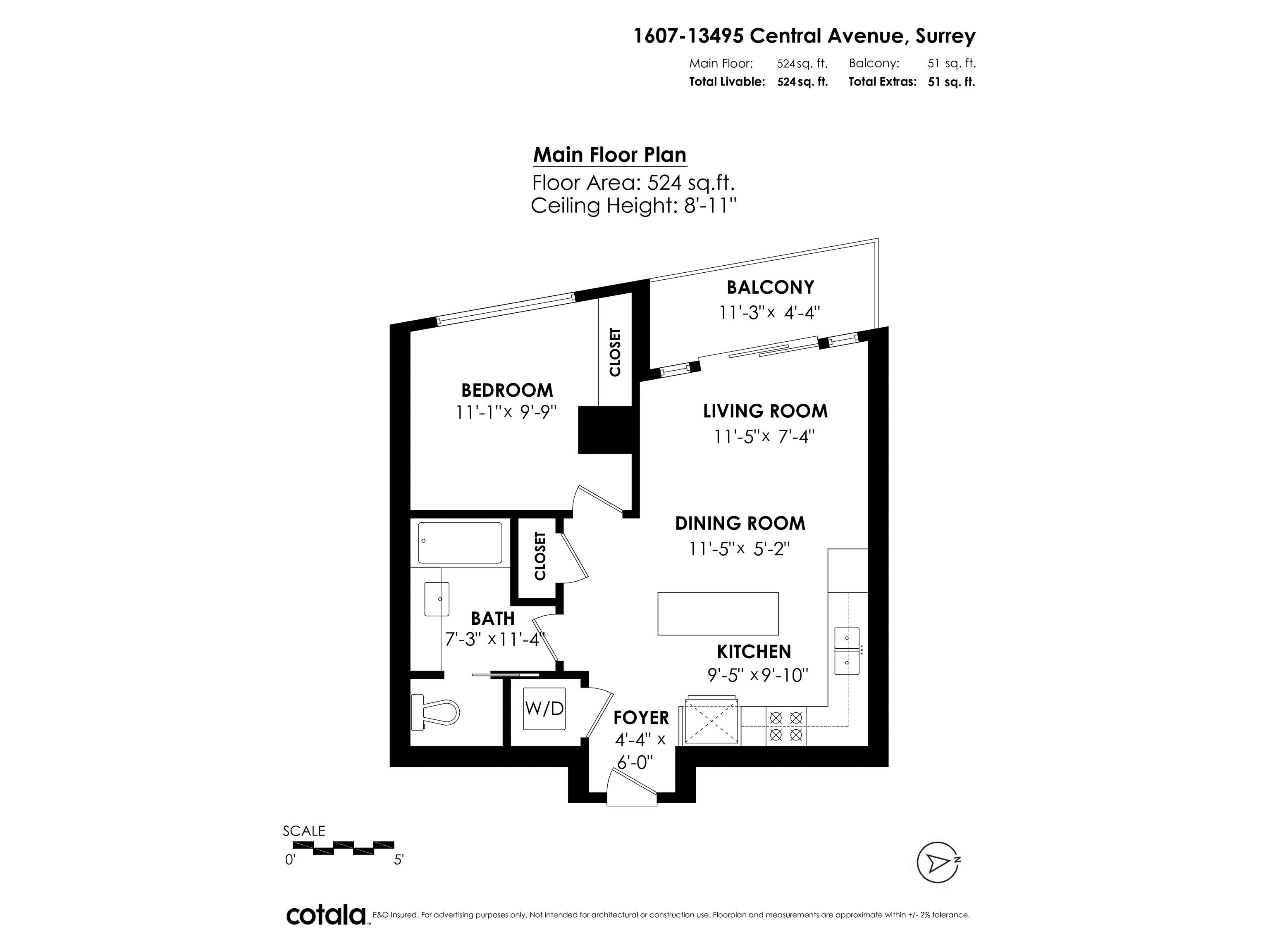 1607 13495 CENTRAL AVENUE Unit: 1607