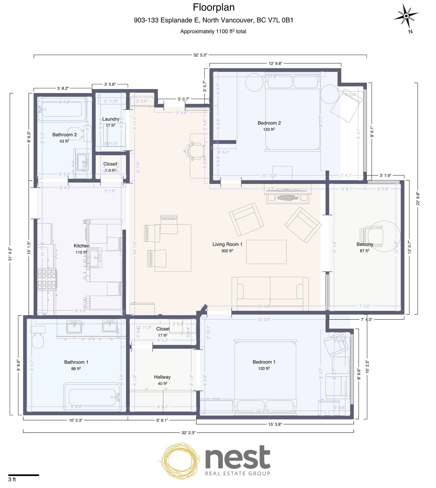 903 133 E ESPLANADE Unit: 903