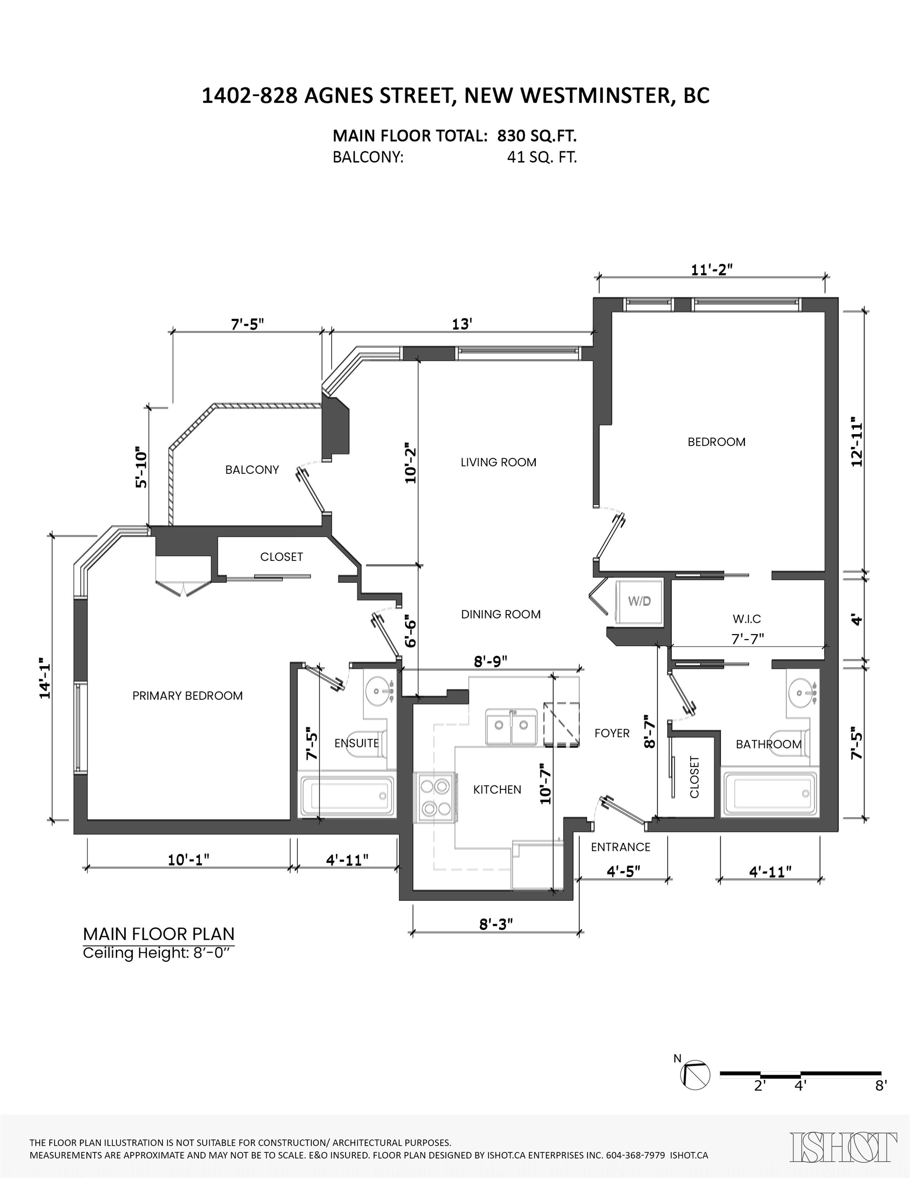 1402 828 AGNES STREET Unit: 1402