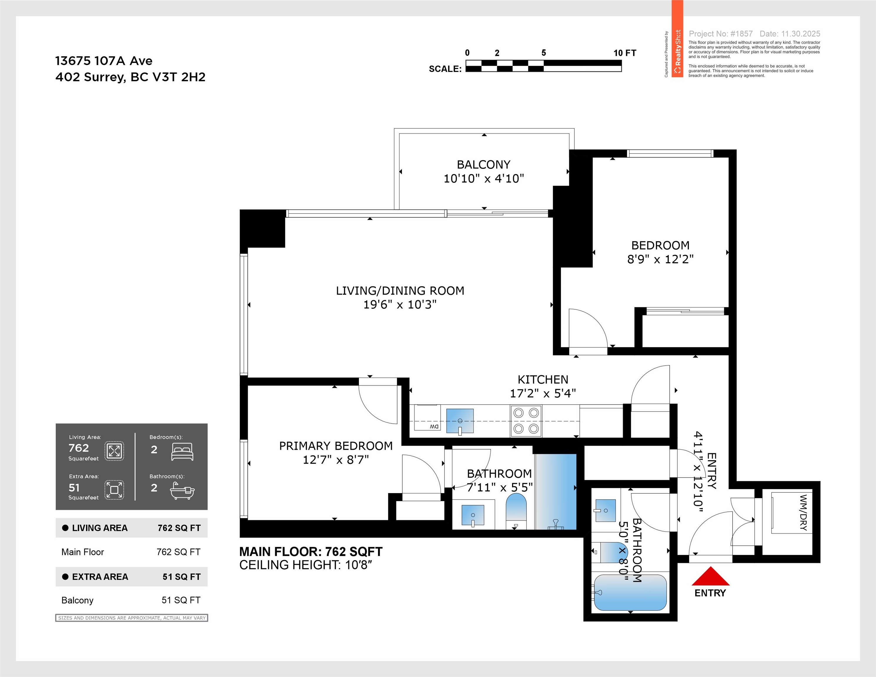 402 13675 107A STREET Unit: 402