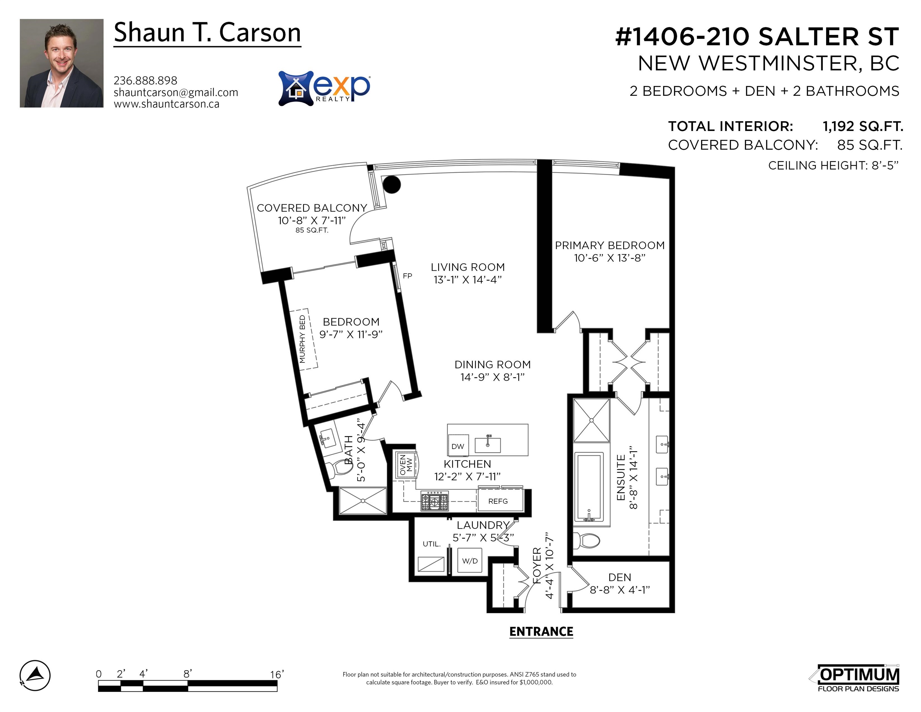 1406 210 SALTER STREET Unit: 1406