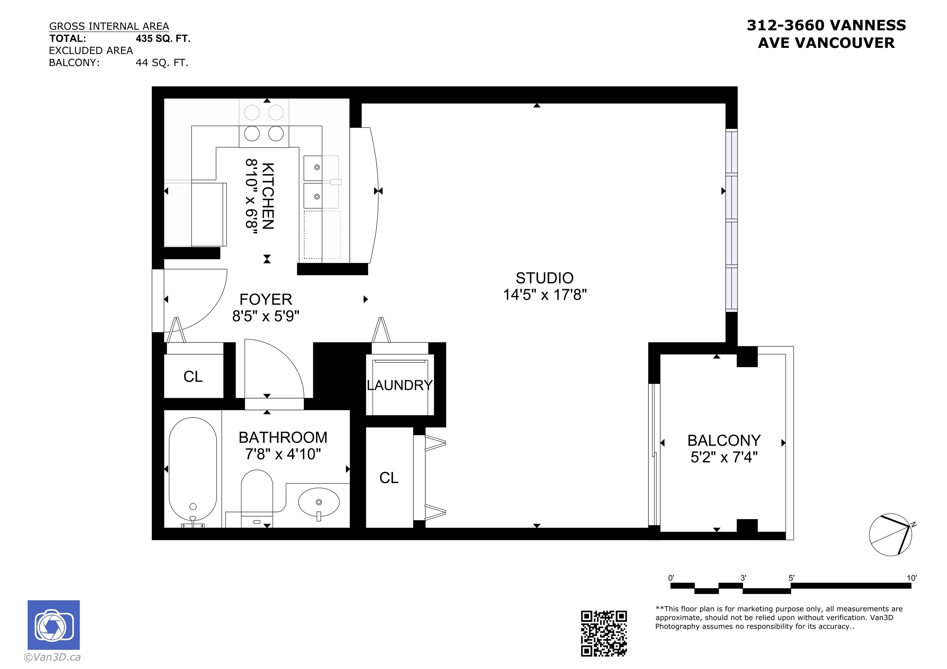 312 3660 VANNESS AVENUE Unit: 312