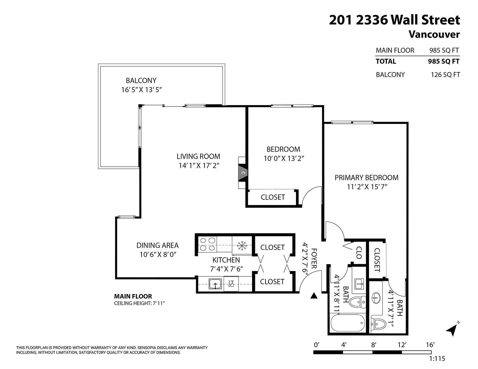 201 2336 WALL STREET Unit: 201