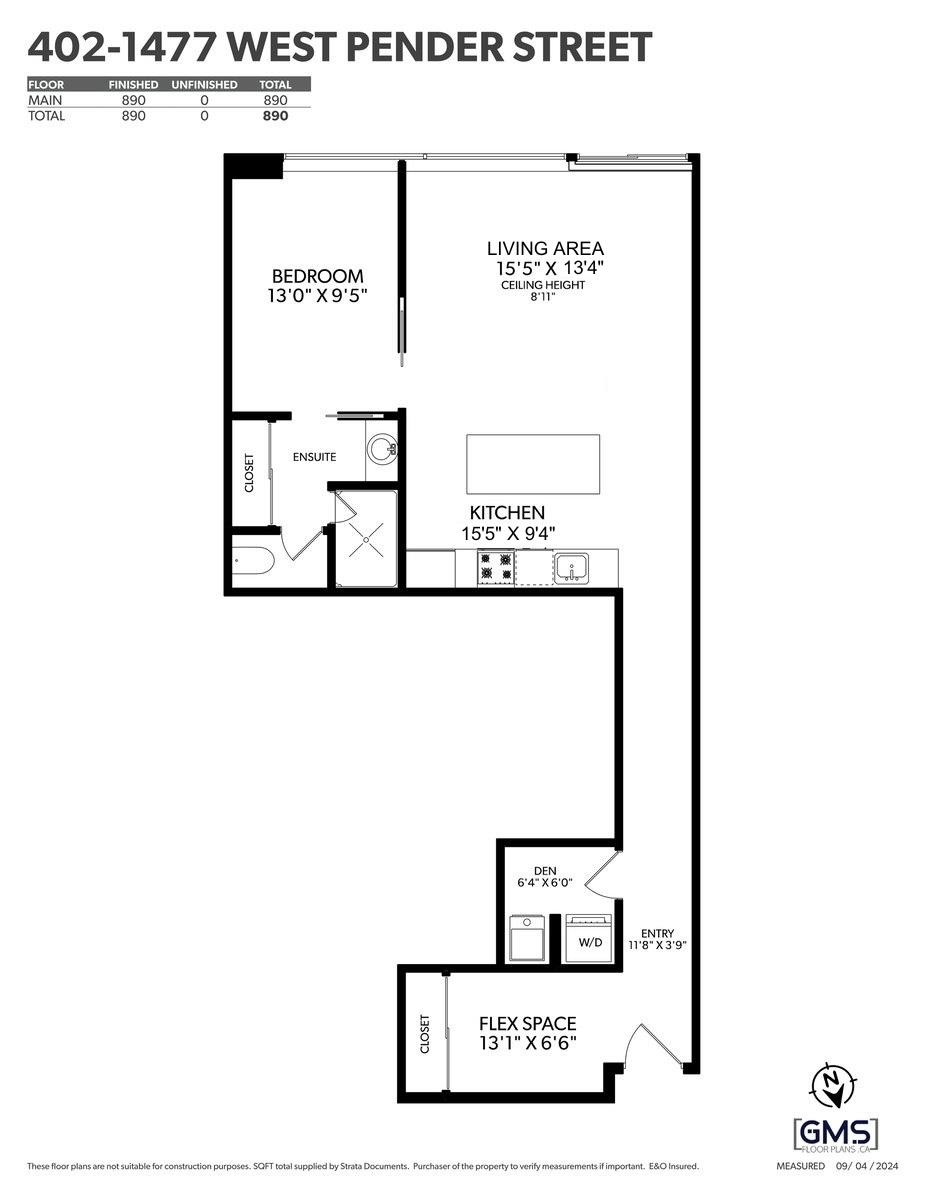 402 1477 W PENDER STREET Unit: 402