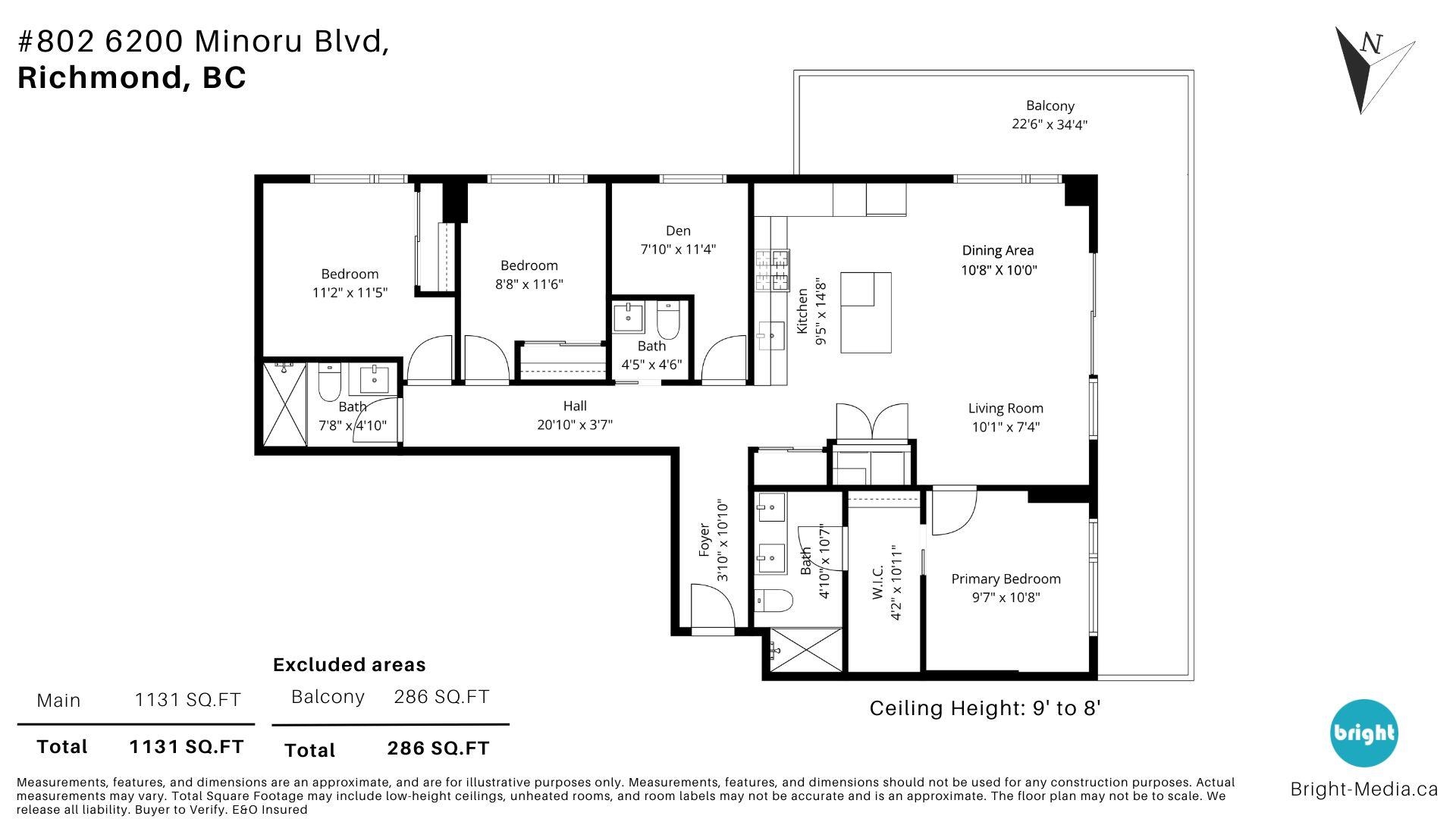 802 6200 MINORU BOULEVARD Unit: 802