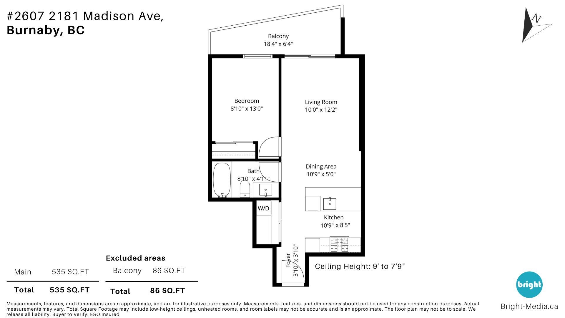 2607 2181 MADISON AVENUE Unit: 2607