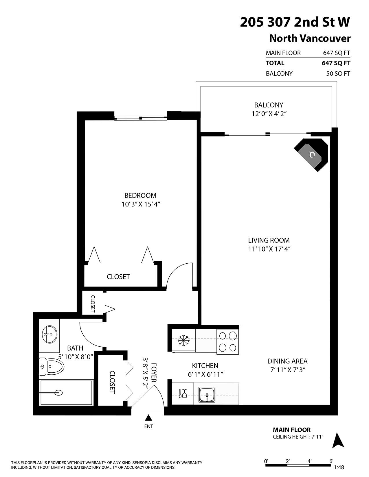205 307 W 2ND STREET Unit: 205